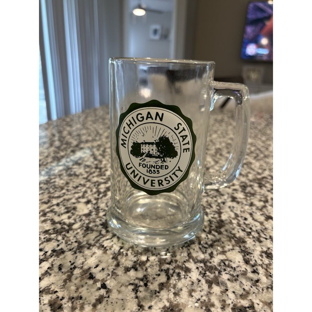 Vintage Libbey Michigan State University Beer Glass